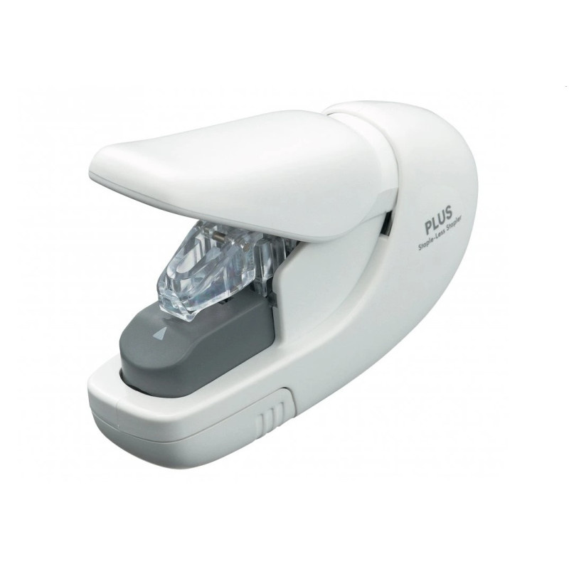 Kancelářský sešívač PLUS bezdrátový Eco - bílá / 5 listů
