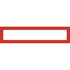 Magnetický informační rámeček LEAN A4/A3 - 317 x 75 mm / červená / 10 ks