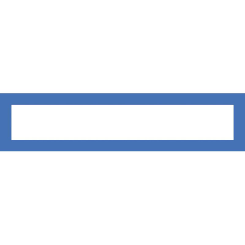 Magnetický informační rámeček LEAN A4/A3 - 317 x 75 mm / modrá / 10 ks