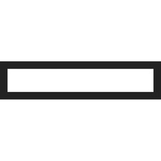 Magnetický informační rámeček LEAN A4/A3 - 317 x 75 mm / černá / 10 ks