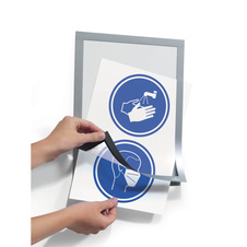 Rámeček samolepicí DURAFRAME® - A4 / stříbrná / 2 ks