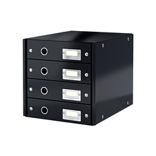 Zásuvkový box Leitz Click & Store - 4 zásuvky / černá