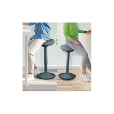 Židle balanční Leitz Ergo pro oporu při stání - tmavě šedá