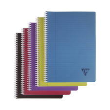 Blok kroužkový Clairefontaine Linicolor intesive A4 - linka / 90 listů / mix barev