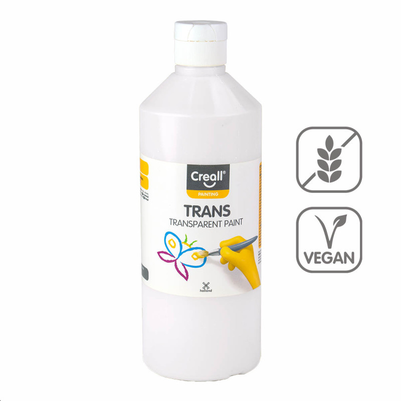 Transparentní barva Creall Trans - 500 ml / bílá