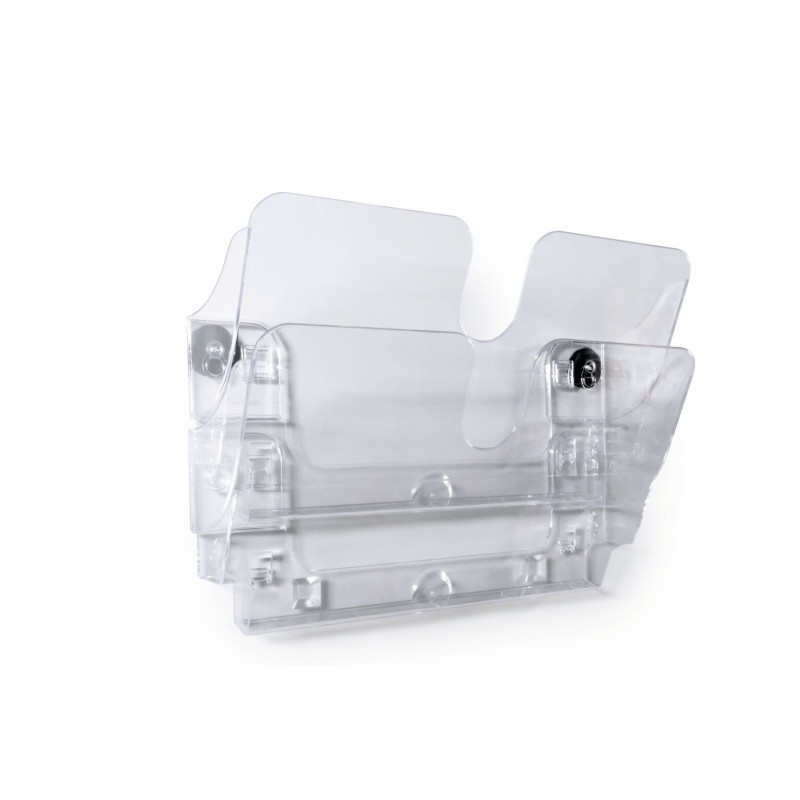 Držák na prospekty DURABLE magnetický - 2 / A4 čirý / na šířku