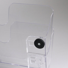 Držák na prospekty DURABLE magnetický - 2 / A4 čirý / na šířku