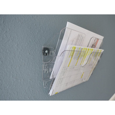 Držák na prospekty DURABLE magnetický - 2 / A4 čirý / na šířku