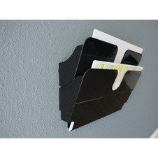 Držák na prospekty DURABLE magnetický - 2 / A4 černý / na šířku