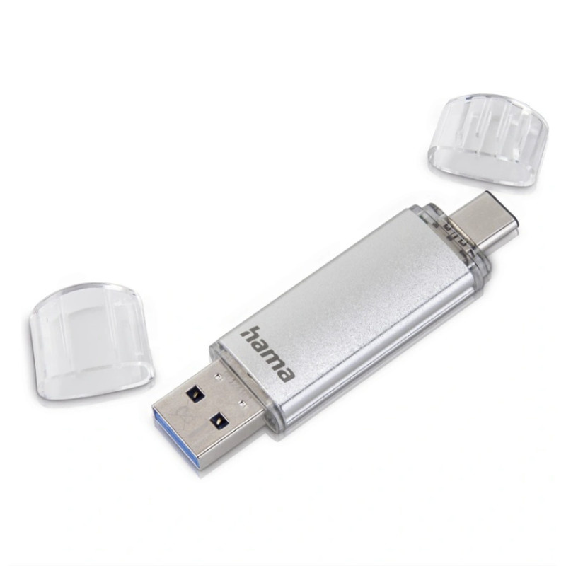 Flash Pen Laeta twin - stříbrná / 128 GB / USB 3.1
