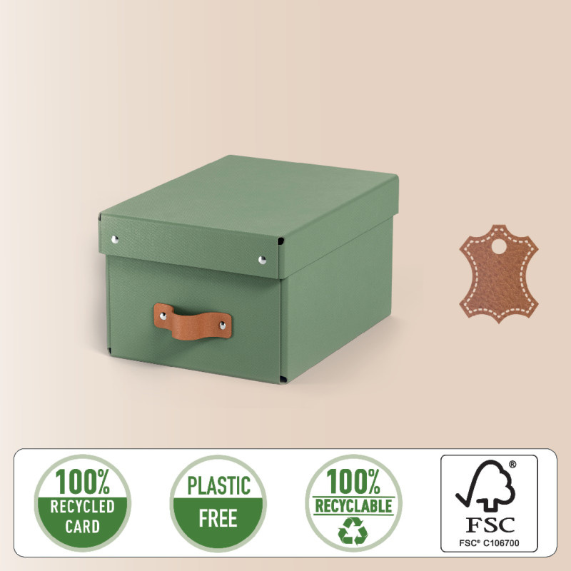 Úložný box Leitz Puro S - zelená / 2 ks