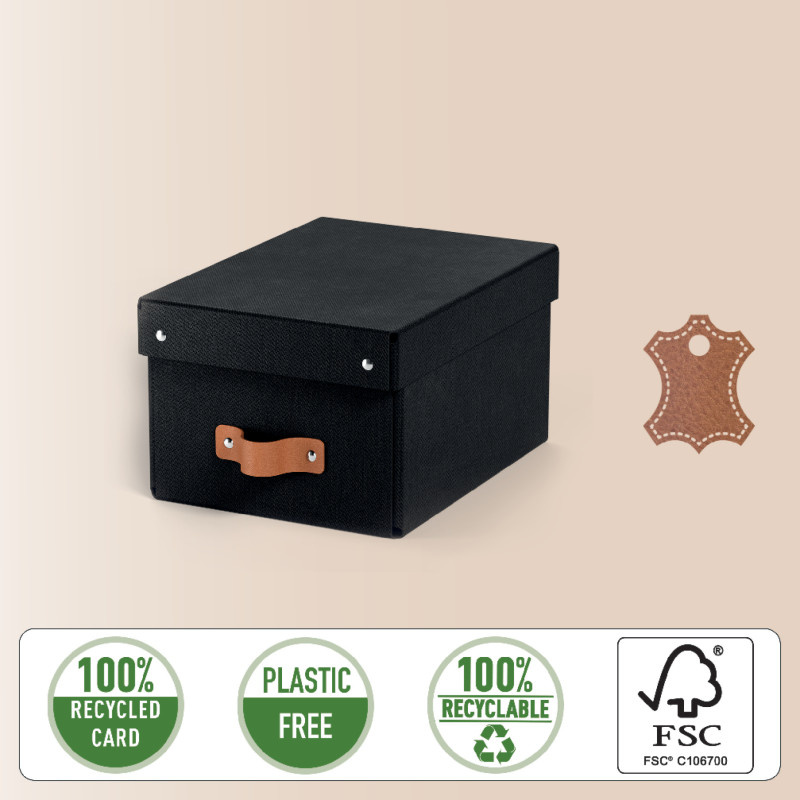 Úložný box Leitz Puro S - černá / 2 ks