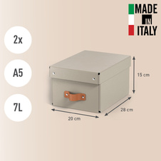 Úložný box Leitz Puro S - béžová / 2 ks