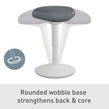 Židle balanční Leitz Ergo pro sezení - tmavě šedá