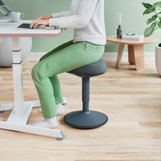 Židle balanční Leitz Ergo pro sezení - tmavě šedá