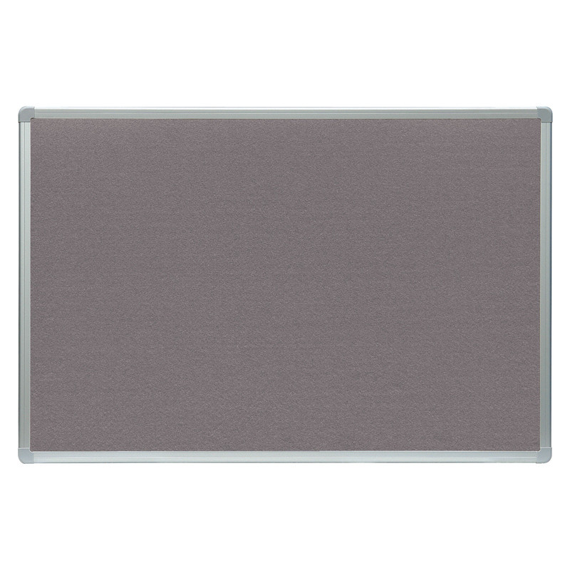 Tabule filcová v hliníkovém rámu ARTA - 60 x 90 cm / šedá