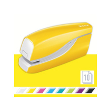 Kancelářský sešívač Leitz WOW elektrický 5566 / žlutá - 10 listů