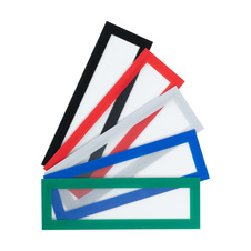 Magnetický informační rámeček LEAN A5/A4 - 230 x 75 mm / modrá / 10 ks