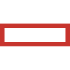 Magnetický informační rámeček LEAN A5/A4 - 230 x 75 mm / červená / 10 ks