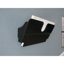 Držák na prospekty DURABLE magnetický - A4 černý / na šířku