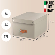 Úložný box Leitz Puro M - béžová / 2 ks