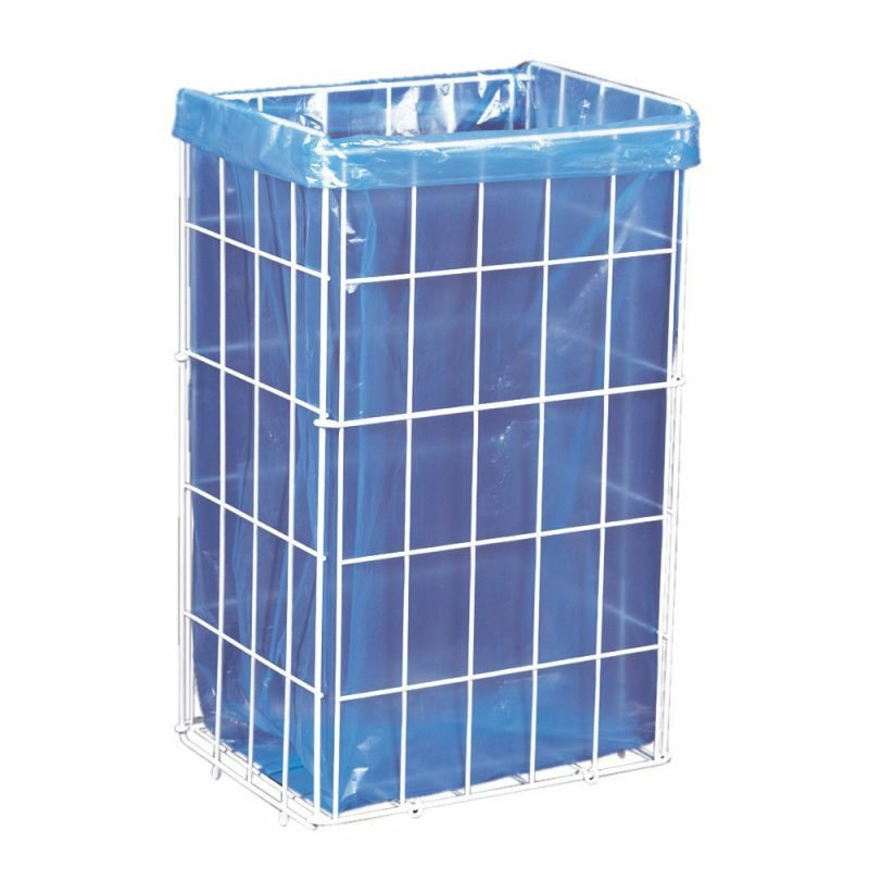 Koš na použité papírové ručníky - nerez bílá / 47 litrů