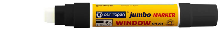 Značkovač Centropen 9120 Jumbo window - černá