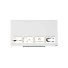 Tabule magnetické skleněné Diamond - 99,3 x 55,9 cm / bílá