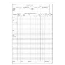 Výdejky potravin a denní přehled stravování A4 / 130 listů