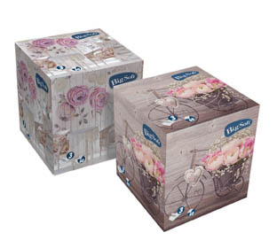 Big Soft kosmetické papírové kapesníky 3-vrstvé 60 ks