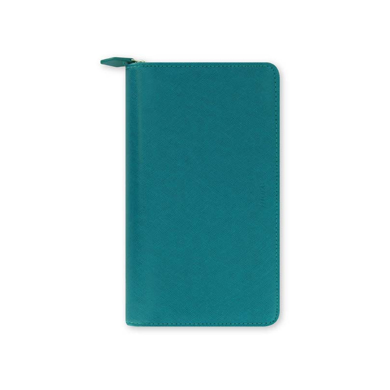 Filofax Saffiano ZIP Compact - osobní / aquamarín