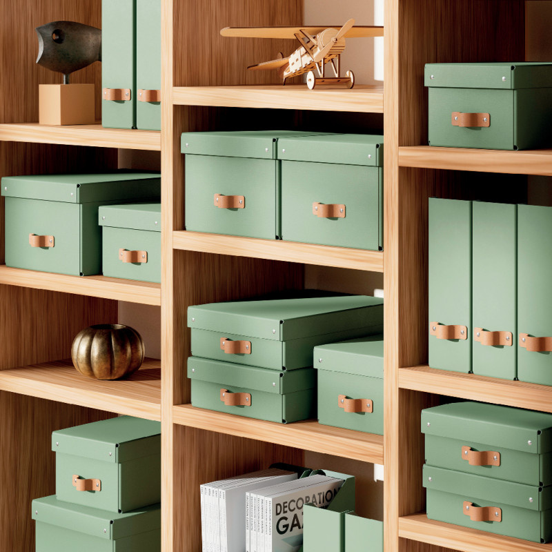 Stojan na spisy Leitz Puro - zelená / 2 ks