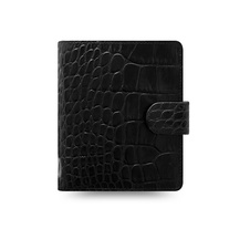Diář Filofax Classic Croc - kapesní / černá