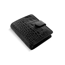 Diář Filofax Classic Croc - kapesní / černá