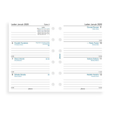 Diář Filofax Classic Croc - kapesní / kaštanová