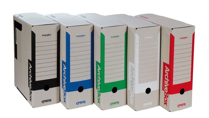 Archivní box Emba A4 - hřbet 11 cm / bílá