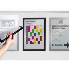 Kapsy Duraframe Magnetic A4 - černá / 5 ks