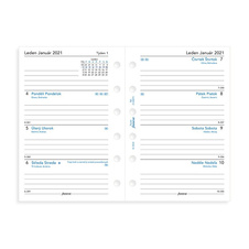 Diář Filofax Malden - kapesní / oříškově hnědá