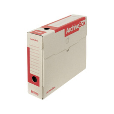 Archivní box Emba A4 hřbet 7,5 cm / červená