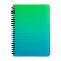 Blok kroužkový OMBRE - A5 / linka / zelená