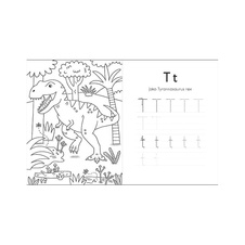 Kniha aktivit Učíme se psát písmena - Dinosauři