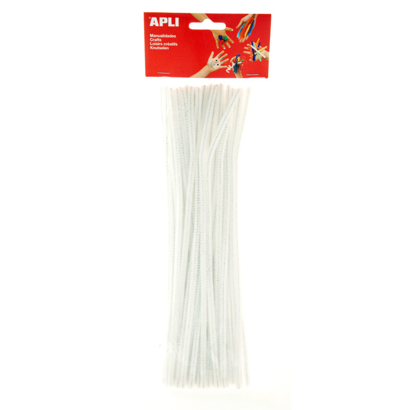 Modelovací drátky APLI bílé / 30 cm / 50 ks