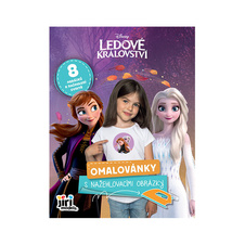 Omalovánky s nažehlovacími obrázky - Ledové království