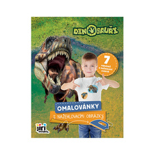 Omalovánky s nažehlovacími obrázky - Dinosauři