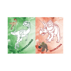 Omalovánky s nažehlovacími obrázky - Dinosauři