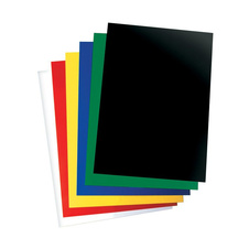 Desky pro kroužkovou vazbu zadní strana - A4 / černá / 100 ks