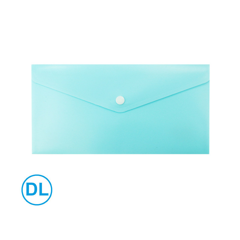 Spisové desky s drukem LUMA - DL / pastelová modrá