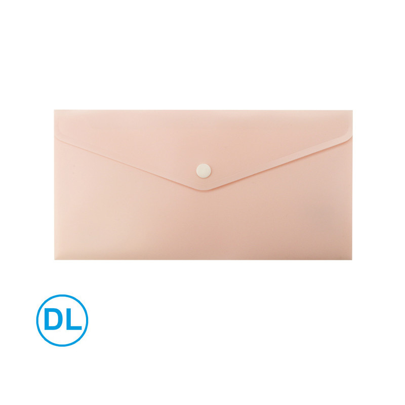 Spisové desky s drukem LUMA - DL / pastelová oranžová