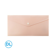 Spisové desky s drukem LUMA - DL / pastelová oranžová