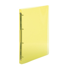 Desky A4 kroužkové průsvitné - 4 - kroužek / žlutá